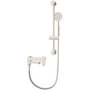 Basin Mixer Tap Bathroom Sink Taps Bath Tap and Shower Mixer Set 2 Functions Hot and Cold Wall Mounted Shower Kit with Shower White Lavatory Sink Faucet