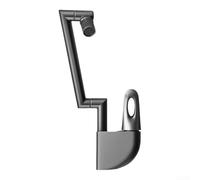 Basin Mixer Tap Brass Single Lever Hot Cold Water Faucet for Bathroom Sink Vanity Unit Grey Finish 30cm(Silvery)