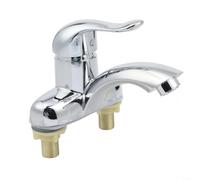 Basin Mixer Tap Hot Cold Water Switch Dual Handle(Plastic Steel Type)
