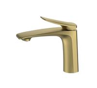 Basin Mixer Tap, Modern and Simple Bathroom Sink Tap, Single Lever Basin Faucet, Bathroom Sink Mixer Tap, 59A Brass Body, Anti-Corrosion, Durable, for Bathrooms, Hotels (High or Lo LWX