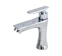 Basin Mixer Tap Single Lever Cold Water Brass Chrome Finish Modern | Sturdy Copper Construction Easy Install Ergonomic Handle Efficient Flow Contemporary Design for Home Bath