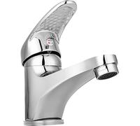 Basin Mixer Tap - Solid Brass Hot & Cold Water Faucet for Bathroom, Kitchen & Cloakroom | Drip-Free Ceramic Cartridge | Easy DIY Install with Flexible Hoses (Modern, High-Pressure Safe 0.2-5.0 Bar)