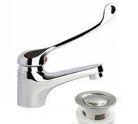 Basin Mixer with Extended Lever & Swivel Spout, Disabled, Mobility, Large Lever