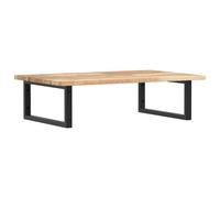 vidaXL Basin Shelf Wall Mounted Bathroom Countertop Steel & Solid Wood Acacia