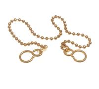 BASIN SINK BALL CHAIN POLISHED BRASS BALL TYPE FOR PLUG 300MM 12 INCH