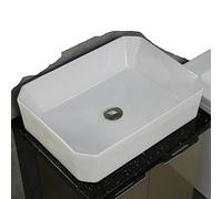 Basin Sink Countertop Bathroom Vessel Bowl Corner Ceramic Tap Waste 500