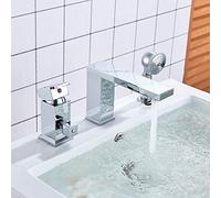 Basin Sink Faucets Gold/Chrome/Brushed Two Function Kitchen Deck Mounted Hot and Cold Water Mix Taps(Cromo)