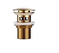 Basin Sink Pop Up Drain Bathroom Sink Stopper Washbasin Pop Up Drain Cover Waste Pipe Drainer with Or Without Overflow for Bath Accessories for Bathroom(Color2-1)