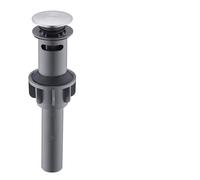 Basin Sink Pop Up Drain Stainless Steel Pop Up Sink Drain Stopper with Overflow Matt Black Lavatory Basin Filter Bathroom Faucet Accessories for Bathroom(Brushed Nickel)