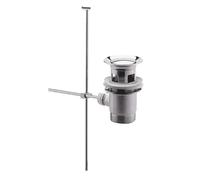 Basin Sink Pop-Up Waste Plug Push Pull Rod Lever Kit Bathroom Chrome Finish