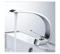 Basin Tap Mixer, Brass Bathroom Faucet, Hot and Cold Waterfall | Luxury Bathroom Mixer Faucet for Hot and Cold Water, Stylish Design for Modern Wash Basins and Home Renovations