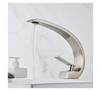 Basin Tap Mixer, Brass Bathroom Faucet, Hot and Cold Waterfall | Luxury Bathroom Mixer Faucet for Hot and Cold Water, Stylish Design for Modern Wash Basins and Home Renovations