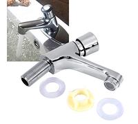 Basin Tap, Sink Tap, Anti-Rust Self Closing Water, Basin Tap, Chrome One-Handle Single Hole Sink Faucet, for Bathroom Kitchen