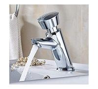 Basin Taps Basin Mixer Taps Bathroom Sink Taps Top-Level Plating All Copper Single-Button Cold-Hand Pressing The Faucet of Automatic Closing Tap of The Public Place Sink Good