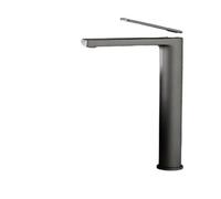 Basin Taps Bathroom White/Gray Bronze Solid Brass Basin Sink Tall Faucet Single Handle Water Mixer Bath Tap High and Short(Color-6)