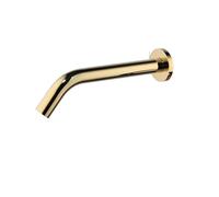 Basin Taps Touchless Bathroom Sink Faucet Cold and Hot Water Automatic Motion Sensor Basin Tap Mixer with Mixing Valve Wall Mounted(Gold 245mm)