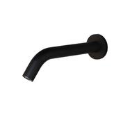 Basin Taps Touchless Bathroom Sink Faucet Cold and Hot Water Automatic Motion Sensor Basin Tap Mixer with Mixing Valve Wall Mounted(Black 200mm)