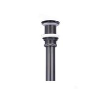 Basin Waste Metal Grey Bathroom Basin Bottle Trap Drain Modern Sink Pop Up Filter Stopper Set(Pop up NO Overflow)