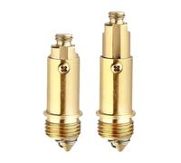Basin Waste Pop Up Slotted Plug Bolts, Brass Click Clack Sink Plug Assembly Replacement with Internal Spring for Most Sink Bath Tub Basin Drain Stopper（Golden 2 PCS ）