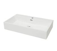 Basin with Faucet Hole Ceramic Wash Basin Wash Basins Sink vidaXL
