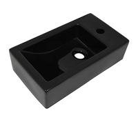 Basin with Faucet Hole Rectangular Ceramic . Wash Basin Wash Basins vidaXL