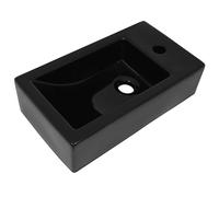 Basin with Faucet Hole Rectangular Ceramic . Wash Basin Wash Basins vidaXL