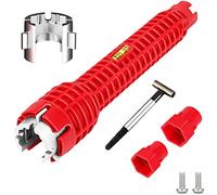 Basin Wrench 8-in-1 Tape Spanner Multi-Functional Plumbing Tool for Tight Spaces Faucet and Sink Installer Tool Faucet Installation & Bath Repair Comfort Grip Professional Easy-to-Use for Home Repair