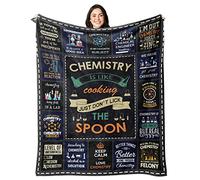 Basiole Chemistry Gifts, Christmas/Graduation/Birthday Gift for Chemistry Teacher/Students/Lovers, Chemist/Science Blanket 60"X50"
