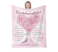 Basiole Goddaughter/God-Daughter Gift Blanket - Birthday, Graduation & Baptism Gift - 50"X60"