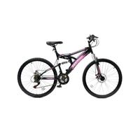 Basis 1 Mountain Bike 26" Wheel 18 Speed - Black Pink