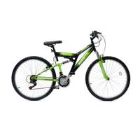 Basis 2 Full Suspension Mountain Bike - 26In Wheel - 18 Speed Black Green