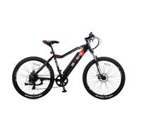 Basis Beacon E-MTB Electric Mountain Bike, 27.5" Wheel, 16" Frame - Black/Red - 10Ah