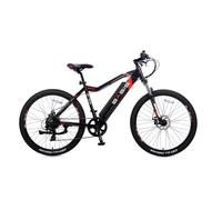 Basis Beacon E-MTB Electric Mountain Bike, 27.5" Wheel, 16" Frame - Black/Red - 14Ah