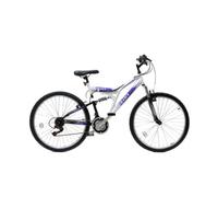 Basis Bikes 2 Full Suspension Mountain Bike 26" Wheel 18 Speed White Purple