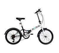 Basis Compact 20" Folding Commuter Bicycle - Black/White
