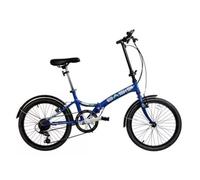 Basis Compact Folding Commuter Bicycle, 20" Wheel, 6 Speed - Metallic Royal Blue Basis Blue