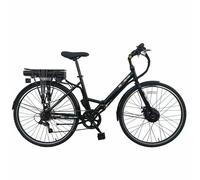 Basis Hybrid Full Size Folding Electric Bike 700c Wheel Black/Red 9.6Ah