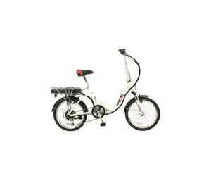 Basis Osprey Folding Low Step 20" Electric Folding Bike 17Ah - White Basis White