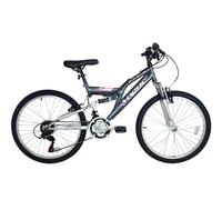 Basis Vogue Junior Girls Full Suspension Mountain Bike, 24" Wheel - Grey