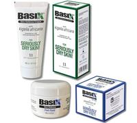 Basix Skin Defence Cream DRY SKIN & FEET BOX [1 x Dry Skin Cream with Kigelia Africana and 1 x Foot Food with 5% Urea and Peppermint Oil] - Naturally Repair and Moisturise Dry Skin, Feet and Heels