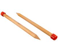 BASIX SP 40X25 - Jumbo Birch: Knitting Pins: Single-Ended: 40cm x 25.00mm - KnitPro Groves & Thames Brown One Size