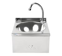 Basix Stainless Steel Knee Operated Hand Wash Basin - CC260