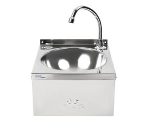 Basix Stainless Steel Knee Operated Hand Wash Basin - CC260