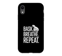 Bask Breathe Repeat Funny Reptile Lizard Case for iPhone XR