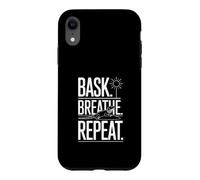 Bask Breathe Repeat Funny Reptile Lizard Case for iPhone XR