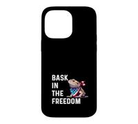 Bask in the Freedom Bearded Dragon Funny Fourth July America Case for iPhone 14 Pro Max