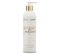 BASK & LATHER Replenish Conditioner for Curly, Coily & Textured Hair | Moisturizing detangling conditioner for dry, curly, coily and textured hair that helps soften and improve manageability.