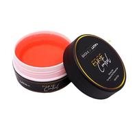 BASK & LATHER Strong Hold Edge Control Gel with Castor Oil, Non-Greasy, Non-Flaking, No White Cast, Long Lasting, Supports Hair Growth, Natural Formula, For All Hair Types, 5.3 Fl Oz - with a comb