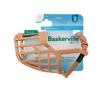 Baskerville Classic Basket Muzzle - Dog can Pant and Drink, Prevents Biting and Food Waste Scavenging, Strong TPR, Breathable Dog Training Muzzle for Long Nosed Medium to Large Dogs (Size 7)
