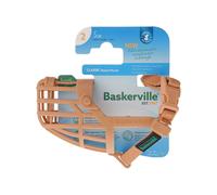 Baskerville Classic Basket Muzzle - Dog can Pant and Drink, Prevents Biting and Food Waste Scavenging, Strong TPR, Ideal for Longer Nosed Dogs, Breathable Dog Training Muzzle for Small Dogs (Size 2)